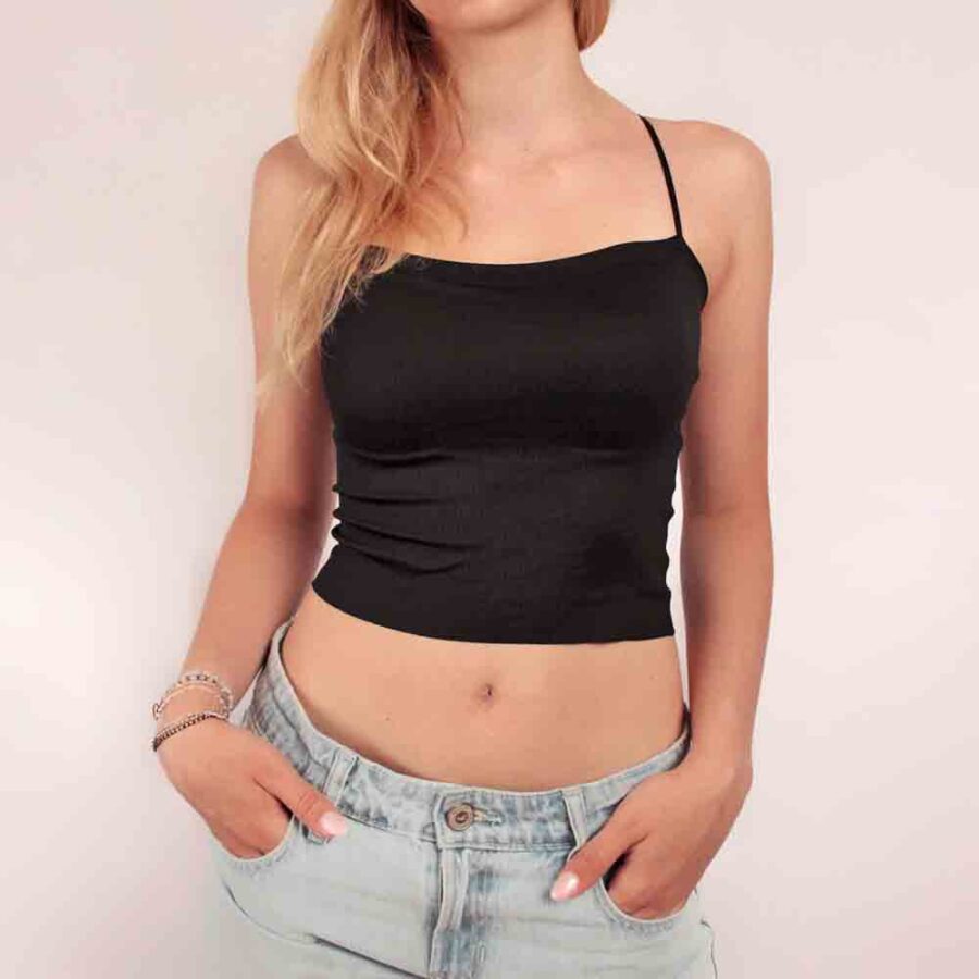 Petalane Top-Modell Elva in schwarz seitlich