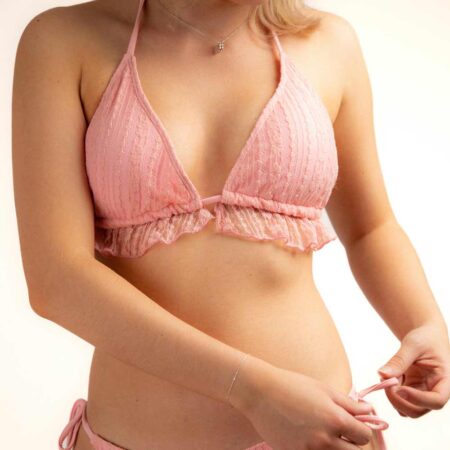 Petalane bikini Peony pink front